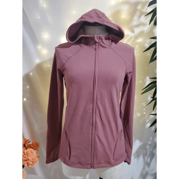 Sweaty Betty Super Soft Workout Zip Through Hoodie Womens Size S 4-6 Plum Pink - Picture 1 of 11
